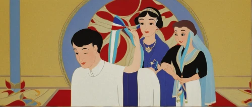 wall painting,aladdin,church painting,puppet theatre,stage curtain,khokhloma painting,theater curtain,nativity,aladin,mural,disney,oriental painting,art deco background,holy family,facade painting,tapestry,the three magi,disney-land,gobelin,meticulous painting,Illustration,Retro,Retro 26