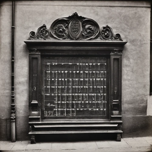 chiffonier,street organ,armoire,cabinet,vitrine,steamer trunk,music chest,chest of drawers,ambrotype,photograph album,sideboard,organist,chinese screen,lubitel 2,droste,reich cash register,19th century,metal cabinet,dresser,cabinets,Photography,Black and white photography,Black and White Photography 15