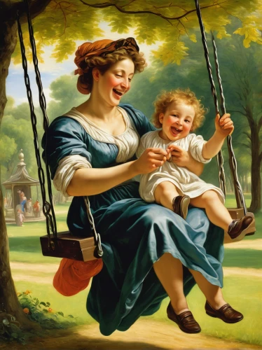 happy children playing in the forest,emile vernon,wooden swing,garden swing,bougereau,bouguereau,swinging,capricorn mother and child,girl and boy outdoor,golden swing,hanging swing,girl picking apples,children jump rope,swing,holy family,children play,little girl with balloons,father with child,mother with child,children,Art,Classical Oil Painting,Classical Oil Painting 21