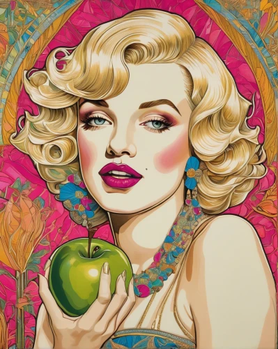 woman eating apple,pop art style,cool pop art,pop art woman,pop art girl,modern pop art,marilyn monroe,apple icon,girl-in-pop-art,pop art,popart,pop art colors,madonna,pop art effect,pop art people,golden apple,marylyn monroe - female,effect pop art,marylin monroe,pop art background,Photography,General,Natural