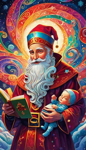 santa claus,saint nicholas,saint nicholas' day,santa,christmas santa,santa claus at beach,father christmas,kris kringle,st claus,father frost,magus,north pole,christmas wallpaper,gnome,santa clause,feliz navidad,saint nicolas,the wizard,christmas gnome,santa clauses,Illustration,Realistic Fantasy,Realistic Fantasy 39