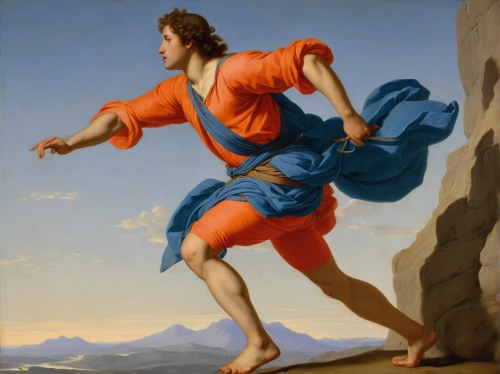 discobolus,apollo,orange robes,perseus,michelangelo,samaritan,bougereau,joseph,the good shepherd,aperol,pankration,lampides,thymelicus,la nascita di venere,helios,dornodo,the death of socrates,apollo hylates,angel moroni,joshua,Art,Classical Oil Painting,Classical Oil Painting 33