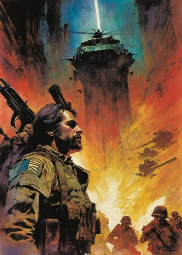 lost in war,sci fiction illustration,cg artwork,usn,dune 45,patrol,marine expeditionary unit,war correspondent,storm troops,sci fi,federal army,boba fett,special forces,dreadnought,afghanistan,pathfinders,six day war,game illustration,italian poster,patrols,Illustration,Paper based,Paper Based 12