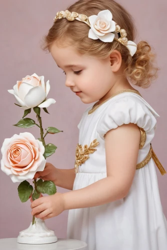 flower painting,flower girl,porcelain rose,girl picking flowers,paper flower background,artificial flowers,little girl in pink dress,flower background,little girl dresses,holding flowers,flower girl basket,flower arranging,beautiful girl with flowers,artificial flower,sugar roses,white floral background,little princess,peach rose,nursery decoration,innocence,Art,Classical Oil Painting,Classical Oil Painting 02