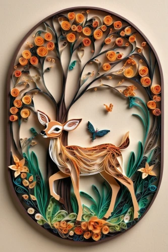 fox and hare,deer illustration,decorative plate,wall decoration,pere davids deer,wood carving,rabbits and hares,floral and bird frame,wall plate,decorative art,woodland animals,wall clock,whimsical animals,hares,wood art,decorative frame,wall decor,glass painting,forest animals,wall painting,Unique,Paper Cuts,Paper Cuts 09