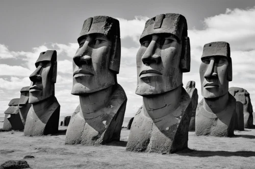 easter island,the moai,easter islands,stone statues,sand sculptures,moai,stone figures,wooden figures,the sculptures,heads of royal palms,sculptures,rapa nui,heads,chess pieces,faces,statues,monuments,sand sculpture,volgograd,prora,Art,Artistic Painting,Artistic Painting 44