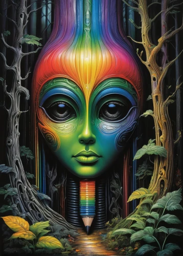 psychedelic art,extraterrestrial life,third eye,extraterrestrial,hallucinogenic,shamanic,earth chakra,pachamama,psychedelic,consciousness,trip computer,astral traveler,cosmic eye,meridians,somtum,esoteric,vibrations,conscious,spectrum,inner space,Conceptual Art,Sci-Fi,Sci-Fi 02
