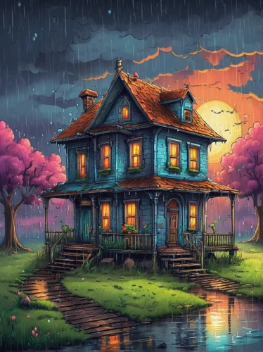 lonely house,little house,wooden house,house by the water,house with lake,small house,summer cottage,home landscape,witch's house,cottage,ancient house,traditional house,house in the forest,house silhouette,fisherman's house,wooden houses,farm house,beautiful home,treehouse,country cottage,Unique,Pixel,Pixel 05