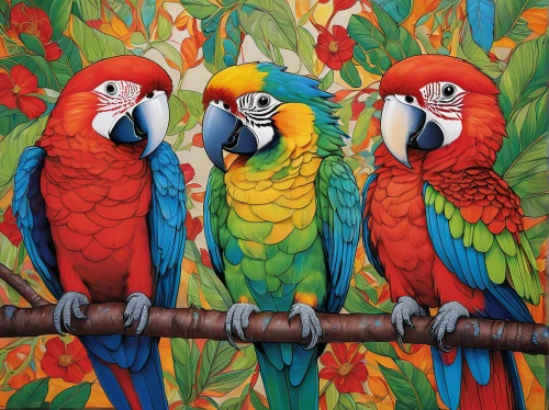 macaws of south america,macaws,macaws blue gold,colorful birds,parrots,tropical birds,couple macaw,blue macaws,passerine parrots,parrot couple,rare parrots,rainbow lorikeets,parakeets,golden parakeets,fur-care parrots,sun conures,macaw hyacinth,edible parrots,bird painting,macaw,Illustration,Abstract Fantasy,Abstract Fantasy 04