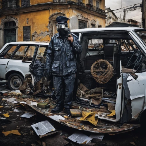 the cuban police,eastern ukraine,post apocalyptic,car recycling,salvage yard,havana,scrap car,abandoned car,war zone,car scrap,car cemetery,hanoi,post-apocalypse,junk yard,gaz-21,scrapyard,havana cuba,cuba,junkyard,cuba havana,Conceptual Art,Graffiti Art,Graffiti Art 02