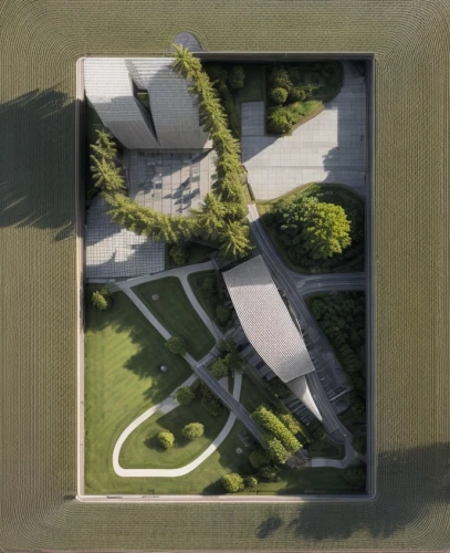 3d rendering,archidaily,landscape plan,roof landscape,house drawing,architect plan,school design,residential,garden elevation,frame house,grass roof,aerial landscape,garden buildings,framing square,model house,dunes house,cubic house,isometric,residential house,cube house,Architecture,Urban Planning,Aerial View,Urban Design