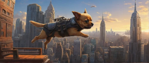 flying dog,flying dogs,skycraper,russo-european laika,king shepherd,sci fiction illustration,working dog,schutzhund,german shepherd,german shepherd dog,australian cattle dog,companion dog,laika,gsd,dog illustration,police dog,vigilant dog,a police dog,canidae,swedish vallhund,Illustration,Realistic Fantasy,Realistic Fantasy 28