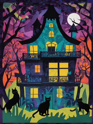 houses clipart,halloween poster,halloween cat,halloween illustration,halloween black cat,halloween scene,witch house,house silhouette,witch's house,halloween paper,halloween background,halloween border,house painting,doll's house,halloween silhouettes,haunted house,houses silhouette,halloween ghosts,the haunted house,halloween wallpaper,Unique,Paper Cuts,Paper Cuts 07