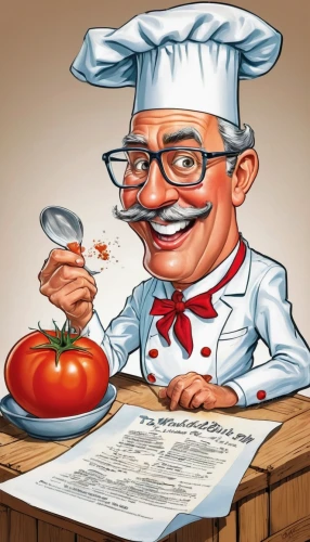 chef,geppetto,caricaturist,caricature,chef's uniform,men chef,chef hat,kosher food,pappa al pomodoro,sicilian cuisine,klinkel,tomate frito,cuisine classique,chef's hat,restaurants online,cookery,salvador guillermo allende gossens,food and cooking,cabbage soup diet,recipes,Illustration,Abstract Fantasy,Abstract Fantasy 23