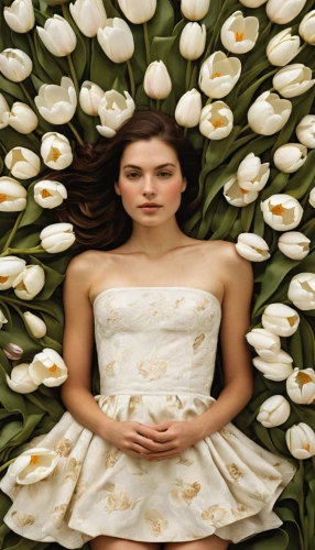 girl in flowers,star magnolia,flowers png,girl in a wreath,cherokee rose,flower girl,bridal clothing,flower background,the white chrysanthemum,wood anemones,image manipulation,mayweed,clove garden,yellow rose background,flower wall en,white magnolia,white cosmos,white daisies,shasta daisy,camomile,Illustration,Realistic Fantasy,Realistic Fantasy 09