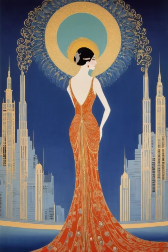 art deco woman,art deco,art deco ornament,art deco background,art deco frame,roaring twenties,fashionista from the 20s,1920s,twenties of the twentieth century,flapper,anna may wong,vintage illustration,twenties women,radio city music hall,art nouveau design,roaring 20's,art nouveau,ann margarett-hollywood,travel poster,gold foil art deco frame,Illustration,Retro,Retro 26