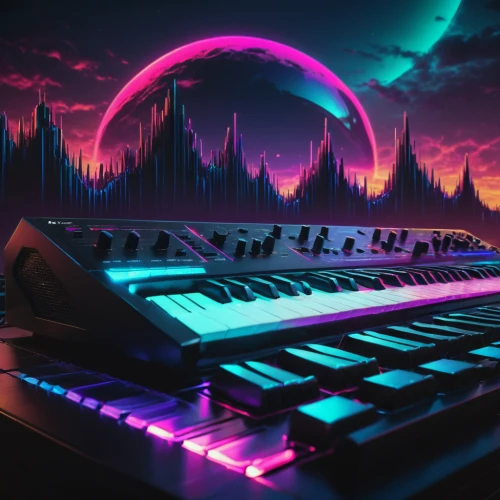 synthesizer,synthesizers,midi,electric piano,music keys,synthesis,digital piano,music workstation,3d background,electronic,music background,80's design,musical background,electronic music,techno color,synclavier,dusk background,soundwaves,waveform,musical keyboard,Photography,General,Natural