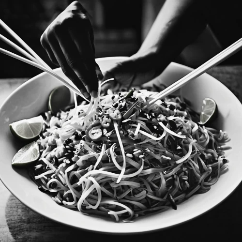 thai noodles,chinese noodles,thai noodle,fried noodles,hokkien mee,singapore-style noodles,janchi guksu,japanese noodles,soba noodles,noodle bowl,soba,rice noodles,thai northern noodle,yakisoba,okinawa soba,pad thai,udon noodles,chow mein,mie goreng,shirataki noodles,Illustration,Black and White,Black and White 33