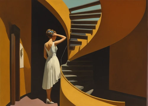 art deco woman,girl on the stairs,art deco,woman playing,woman playing violin,harp player,winding staircase,olle gill,girl in a long dress,harpist,carol m highsmith,woman with ice-cream,carol colman,woman drinking coffee,ester williams-hollywood,stairwell,george paris,outside staircase,girl with bread-and-butter,winding steps,Conceptual Art,Sci-Fi,Sci-Fi 16