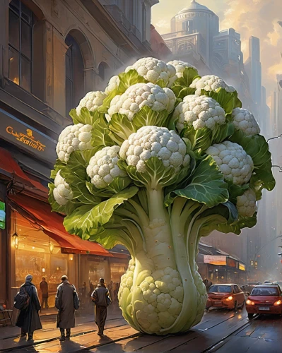 chinese cabbage,broccoli,brocoli broccolli,cauliflower,broccoflower,brassica,cabbage,vegetables landscape,savoy cabbage,romanescu,iceberg lettuce,white cabbage,romanesca cauliflower,xiaolongbao,chinese celery,iceburg lettuce,brussels sprout,head of lettuce,bulbous plant,ice lettuce,Conceptual Art,Oil color,Oil Color 03