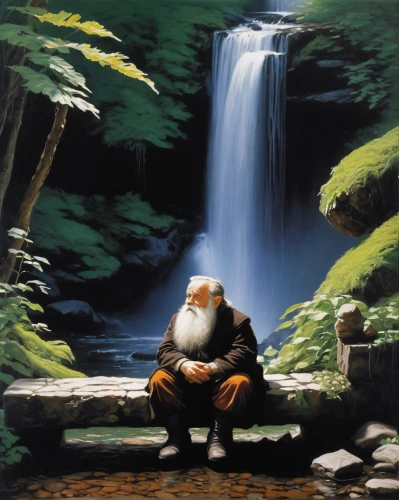 father christmas,fantasy picture,father frost,world digital painting,st claus,santa claus,saint nicholas,nature and man,claus,santa,oil painting on canvas,hobbit,santa claus at beach,christmas santa,contemplation,jrr tolkien,oil painting,scared santa claus,meditation,saint nicolas,Photography,Black and white photography,Black and White Photography 06