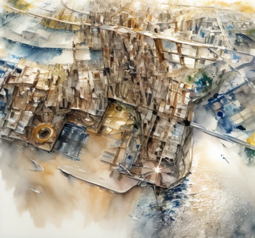 watercolor paris,aerial landscape,abstract watercolor,ancient city,city scape,townscape,destroyed city,look down on the trevi fountain,colosseum,colloseum,watercolor texture,watercolor paris balcony,gaudí,acropolis,sagrada familia,abstract painting,watercolour texture,watercolor paris shops,world digital painting,notre-dame