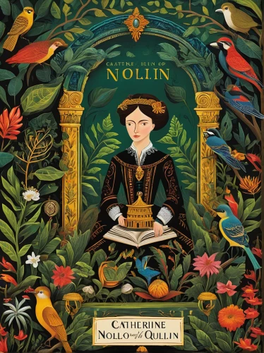 cd cover,gobelin,northen light,cover,book cover,noble,mozartkugeln,sewing notions,a collection of short stories for children,eglantine,robin's nest,robin redbreast,northernlight,book illustration,noble rose,knitting wool,children's fairy tale,non repeating pattern,robin hood,woolen,Illustration,Abstract Fantasy,Abstract Fantasy 12