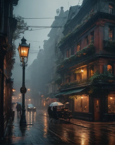 new orleans,french quarters,old havana,atmospheric,evening atmosphere,gas lamp,hanoi,atmosphere,rainy,shanghai,rainy day,st-denis,early morning,saigon,heavy rain,paris,walking in the rain,rainstorm,lamplighter,morning mist,Photography,General,Fantasy