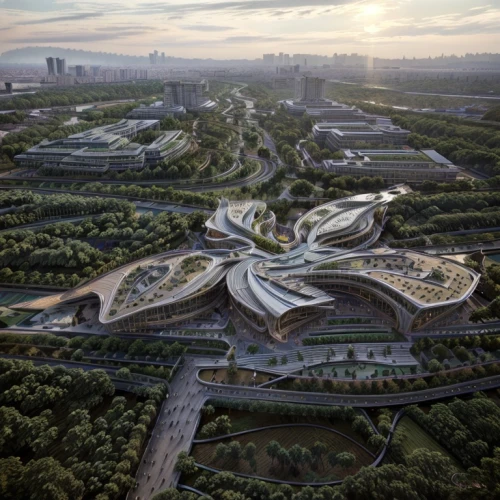 futuristic architecture,chinese architecture,smart city,urban design,urban development,autostadt wolfsburg,tianjin,shenyang,zhengzhou,xi'an,futuristic landscape,suzhou,72 turns on nujiang river,beijing or beijing,qlizabeth olympic park,wuhan''s virus,olympic park,beijing,urbanization,futuristic art museum,Architecture,Large Public Buildings,Modern,Natural Sustainability