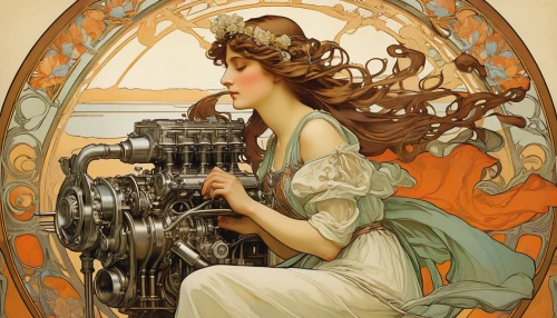 art nouveau,art nouveau design,art deco woman,rolls royce 1926,mucha,type-gte 1900,vintage illustration,typewriting,art nouveau frame,dodge la femme,bonnet ornament,packard patrician,girl with a wheel,ford motor company,vintage art,sewing machine,internal-combustion engine,the gramophone,rolls-royce,delage d8-120,Illustration,Retro,Retro 03