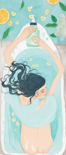 whirlpool,water nymph,bath oil,swim ring,koi pond,orange blossom,pisces,swim,mermaid background,yuzu,swimmer,lily water,bathing,gold foil mermaid,bird in bath,watery heart,siren,spa,jonquil,butterfly swimming,Illustration,Paper based,Paper Based 19