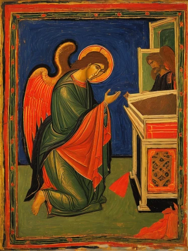 the annunciation,medicine icon,the angel with the cross,the archangel,angel playing the harp,the angel with the veronica veil,archangel,saint mark,ancient icon,second advent,saint nicholias,samaritan,pietà,angelology,angel figure,the prophet mary,third advent,fourth advent,woman praying,autumn icon,Art,Classical Oil Painting,Classical Oil Painting 30