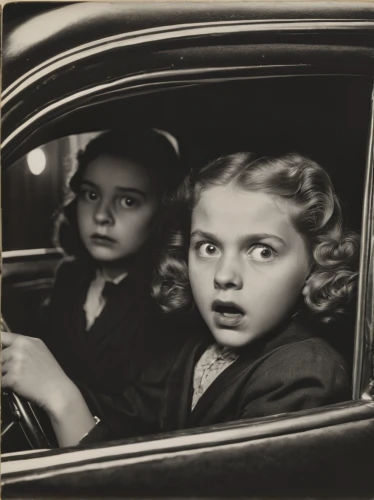 girl in car,vintage children,vintage boy and girl,shirley temple,woman in the car,1940 women,car window,photographing children,girl and car,aronde,1952,1940s,little girls,ferrari 166 s,vintage girls,in car,stieglitz,1950s,photos of children,elle driver,Photography,Black and white photography,Black and White Photography 12