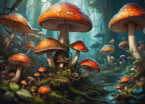 mushroom landscape,forest mushrooms,mushroom island,mushrooms,umbrella mushrooms,fairy forest,toadstools,forest mushroom,fungal science,brown mushrooms,club mushroom,edible mushrooms,elven forest,forest floor,fungi,wild mushrooms,mushrooms brown mushrooms,fairy world,fairytale forest,fairy village,Illustration,Paper based,Paper Based 04