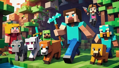 villagers,minecraft,ravine,farm pack,asterales,cube background,herd of goats,woodland animals,forest workers,farm animals,animal world,quarry,forest animals,miners,miner,blocks,gemswurz,vector people,aaa,block party,Unique,Pixel,Pixel 03