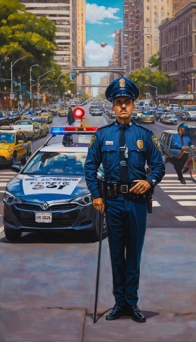 nypd,policeman,oil on canvas,police officer,oil painting on canvas,hpd,traffic cop,oil painting,officer,police,police cars,cop,the cuban police,police officers,1wtc,1 wtc,criminal police,cops,police hat,garda,Illustration,Abstract Fantasy,Abstract Fantasy 14
