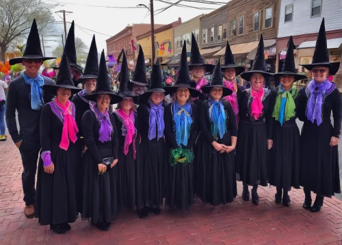 witches' hats,celebration of witches,pilgrims,purple pageantry winds,whitby goth weekend,witches,costume festival,witches hat,amish,carolers,witch ban,wizards,virginia city,graduation hats,witch's hat,witch hat,college graduation,academic dress,costumes,clergy,Conceptual Art,Fantasy,Fantasy 16