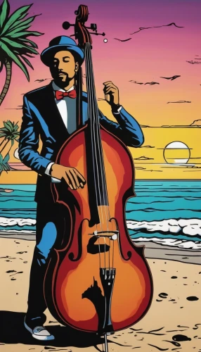 upright bass,double bass,cellist,itinerant musician,jazz guitarist,cuba background,pandero jarocho,string instruments,sun bass,cello,instruments musical,art bard,stringed instrument,string instrument,musical background,violoncello,musician,instrument music,musical ensemble,venice beach,Conceptual Art,Graffiti Art,Graffiti Art 01