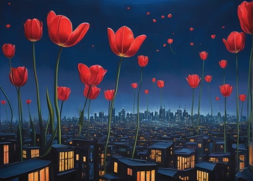 red tulips,tulip festival,tulip field,tulips field,tulips,tulip background,tulip fields,red poppies,two tulips,red balloons,opium poppies,tulip flowers,pink tulips,wild tulips,chinese lanterns,tommie crocus,field of poppies,orange tulips,poppies,tulip blossom,Illustration,Realistic Fantasy,Realistic Fantasy 07