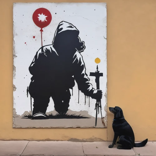 urban street art,streetart,street artist,urban art,street art,wall art,grafitti,non-violence,silhouette art,il giglio,street artists,bear guardian,gezi,art silhouette,stencil,guerrilla,graffiti art,no war,assassin,vigilant dog,Conceptual Art,Graffiti Art,Graffiti Art 12