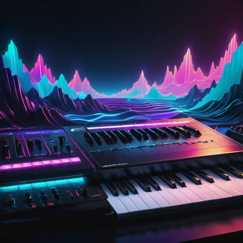 electric piano,synthesizers,digital piano,synthesizer,musical keyboard,pianos,synthesis,synclavier,neon ghosts,music keys,electronic keyboard,piano keys,colored lights,piano keyboard,music workstation,musical background,analog synthesizer,midi,3d background,soundwaves,Photography,General,Natural