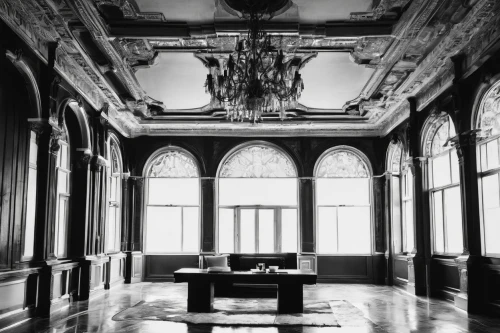 empty interior,ornate room,royal interior,billiard room,conference room,ballroom,entrance hall,dining room,empty hall,wade rooms,assay office in bannack,board room,athenaeum,boardroom,reading room,interiors,stately home,meeting room,venice italy gritti palace,lobby,Illustration,Black and White,Black and White 33
