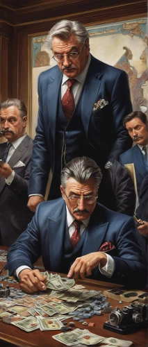 businessmen,white-collar worker,stock broker,collapse of money,business men,financial crisis,business people,mafia,glut of money,businessman,money case,watch dealers,boardroom,financial advisor,executive,corporation,ceo,business world,destroy money,banking operations,Illustration,Paper based,Paper Based 02