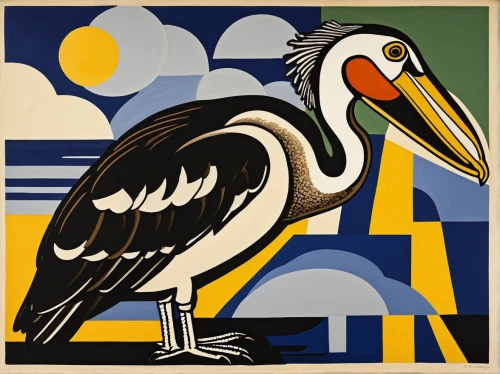 brown pelican,eastern white pelican,white pelican,pelican,black-billed stork,great white pelican,dalmatian pelican,rattle stork,stork,pelicans,marabou stork,bird painting,wood stork,eagle illustration,great white pelicans,ibis,aztec gull,hornbill,cape gannet,black stork,Art,Artistic Painting,Artistic Painting 39