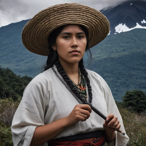 peruvian women,pachamama,marvel of peru,asian conical hat,peru i,pachamanca,guatemalan,tibetan,peru,chiapas,sapa,tambora,khuushuur,yunnan,nomadic people,annapurna,indigenous culture,vietnamese woman,honduras lempira,incas,Illustration,Black and White,Black and White 12