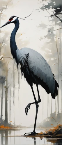 eastern crowned crane,red-crowned crane,white-naped crane,gray crowned crane,crane-like bird,grey neck king crane,grey crowned crane,demoiselle crane,crane,cow heron,fujian white crane,bird painting,grey crowned cranes,pied heron,great heron,cranes,wading bird,pacific heron,stork,spoon heron,Conceptual Art,Fantasy,Fantasy 10