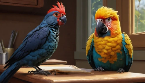 parrot couple,couple macaw,fur-care parrots,parrots,macaws blue gold,sun conures,edible parrots,macaws,blue and yellow macaw,bird couple,golden parakeets,rare parrots,passerine parrots,macaws of south america,tropical birds,blue and gold macaw,blue macaws,colorful birds,rainbow lorikeets,lorikeets,Conceptual Art,Daily,Daily 01