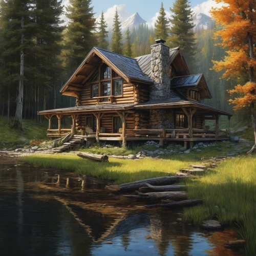 the cabin in the mountains,summer cottage,log home,log cabin,house with lake,house in the mountains,house in mountains,small cabin,house in the forest,cottage,house by the water,wooden house,home landscape,country cottage,beautiful home,lonely house,fisherman's house,mountain hut,little house,boathouse,Conceptual Art,Fantasy,Fantasy 12