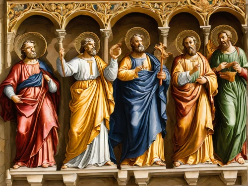 pentecost,church painting,christ feast,nativity of christ,all the saints,nativity of jesus,twelve apostle,benediction of god the father,the order of cistercians,all saints' day,facade painting,contemporary witnesses,candlemas,church choir,the prophet mary,holy 3 kings,holy supper,frescoes,to our lady,vestment,Conceptual Art,Oil color,Oil Color 17