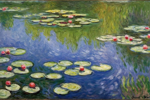 lilly pond,water lilies,lily pond,lily pads,lillies,claude monet,l pond,lilies,nelumbo,pond flower,post impressionist,lotuses,white water lilies,garden pond,pond,pink water lilies,lotus on pond,braque du bourbonnais,lily pad,water plants,Art,Artistic Painting,Artistic Painting 04